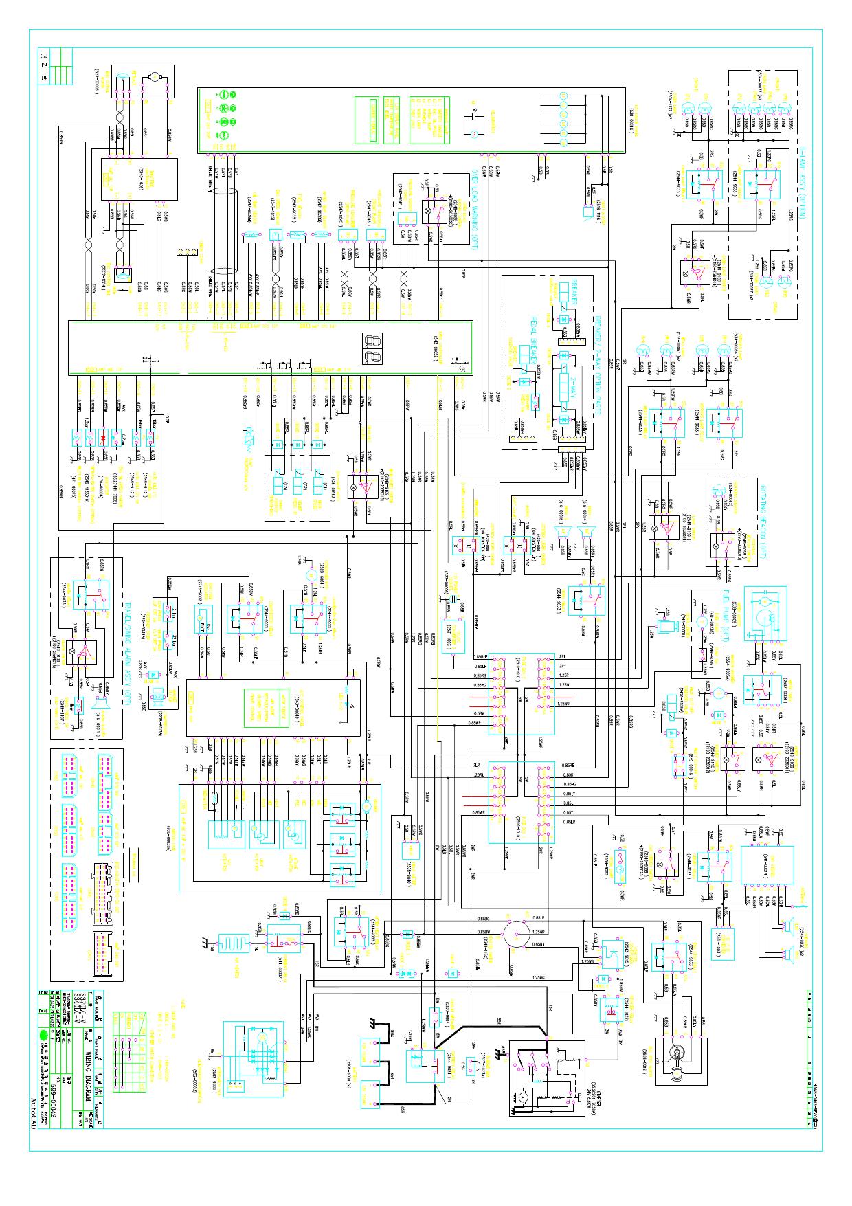 S340V ELECTRICAL CIRCUIT DIAGRAM Schematic Daewoo Doosan
